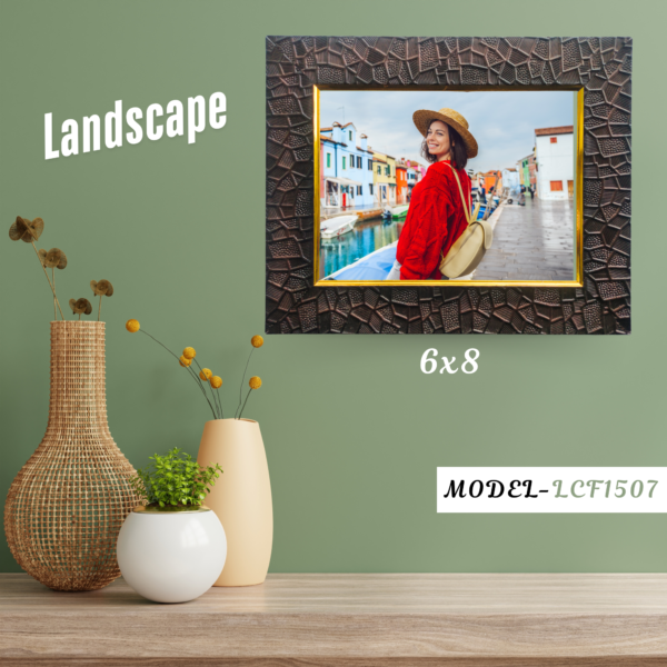 Elegant Textured Photo Frame – 6x8 Landscape and Portrait | Model LCF1507